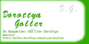 dorottya goller business card